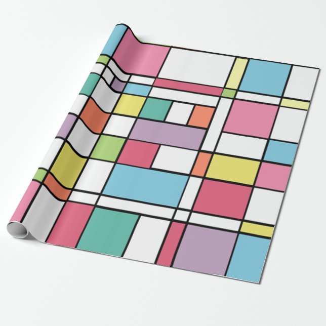 Papel De Presente Páscoa Bauhaus (Desenrolado)