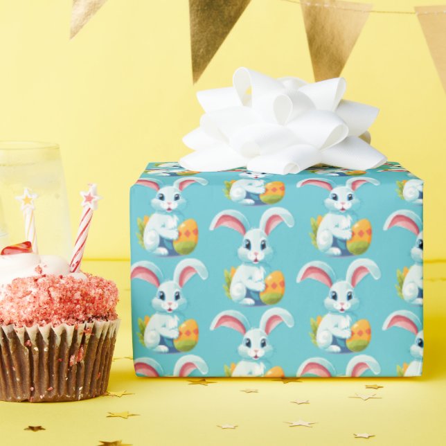 Papel De Presente Páscoa Hoppy! (Festa de aniversário)