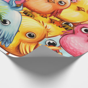 Papel De Presente Pássaros
