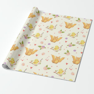 Papel De Presente Pássaros Bons