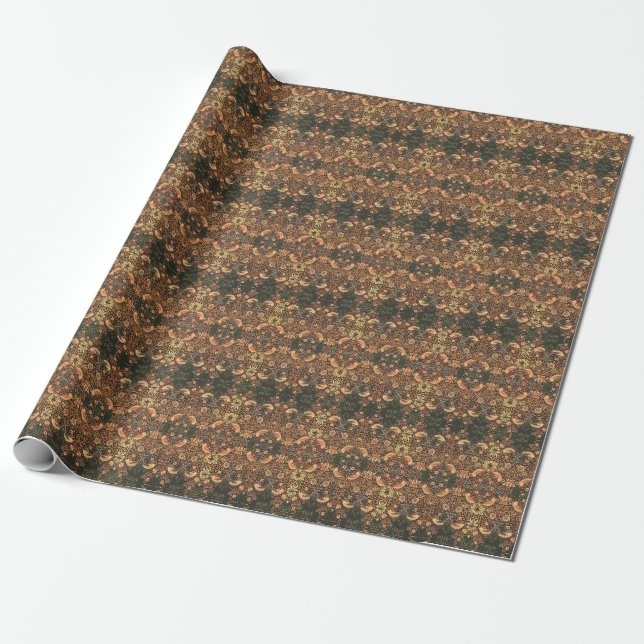 Papel De Presente Pássaros Clássicos William Morris para Todas as Oc (Desenrolado)