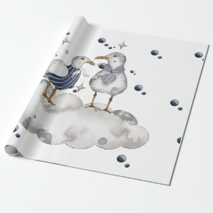 Papel De Presente Pássaros de praia