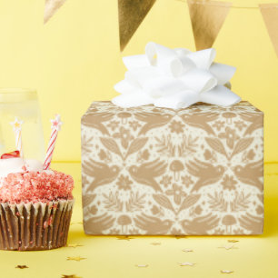 Papel De Presente Pássaros de uma pena - Creme