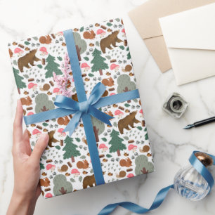 Papel De Presente Passear pela floresta em branco