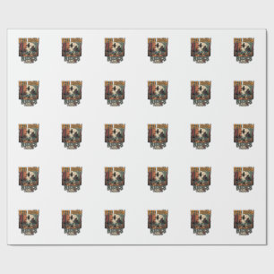 Papel De Presente Passeios de Vassoura Grátis Halloween Bruxa Gatos