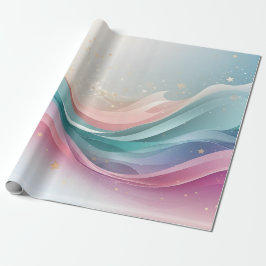 Papel De Presente Pastal Bonito com estrela