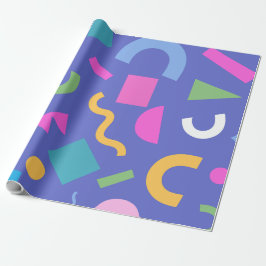 Papel De Presente Pastel Abstract Shapes Pattern Design