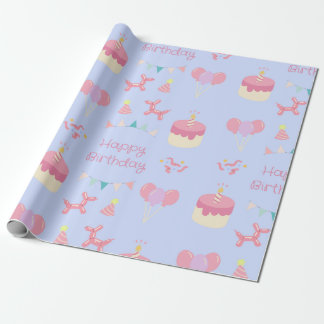Papel De Presente Pastel Birthday Celebration