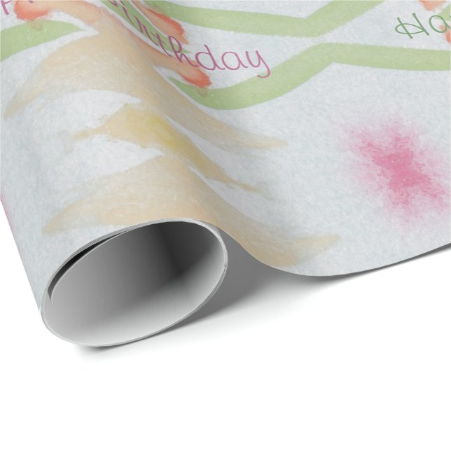 Papel De Presente Pastel Birthday Wraping Paper (Ponta do rolo)