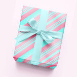 Papel De Presente Pastel Blush Pink e Bandas de Gradiente Azul Bebê<br><div class="desc">Papel de enrolamento Elegante moderno,  cor-de-rosa gradiente de Pastel e tiras azuis. (A cor da faixa cor-de-rosa é levemente irregular,  que é parte do erro design,  não impressão.)</div>