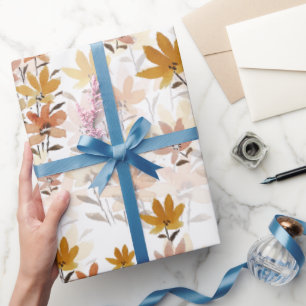 Papel De Presente Pastel Boho Mustard Amarelo