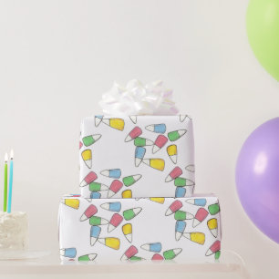 Papel De Presente Pastel Candy Corn Páscoa Cesta Kernels