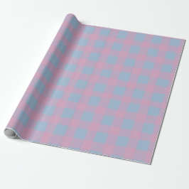 Papel De Presente Pastel Checkered Gingham