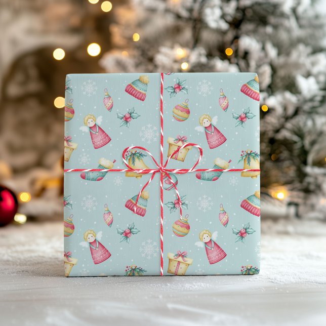 Papel De Presente Pastel Christmas Wrapping Paper (Criador carregado)