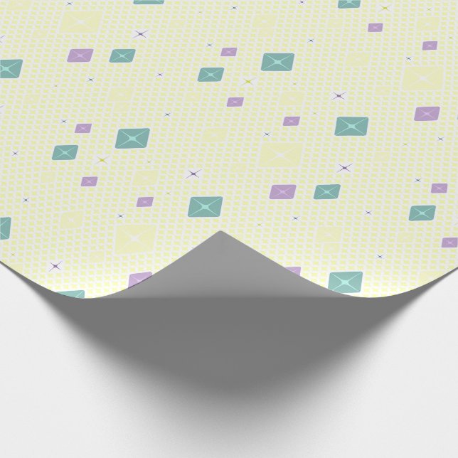 Papel De Presente Pastel Crystal Star Pattern (Ponta)