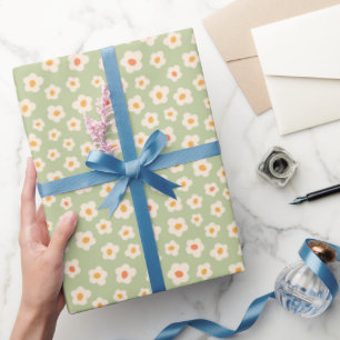 Papel De Presente Pastel Daisy Pop