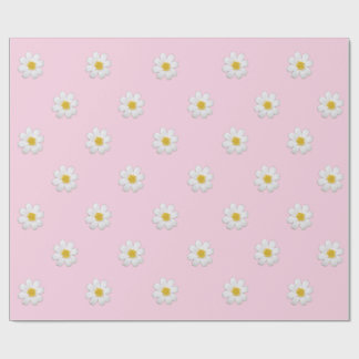 Papel De Presente Pastel Daisy Wrapping Paper