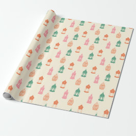 Papel De Presente Pastel Fanous Lantern Wrapping Paper