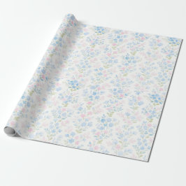Papel De Presente Pastel Floral Wrapping Paper