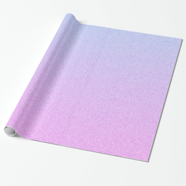 Papel De Presente Pastel Ombre Glitter (Desenrolado)