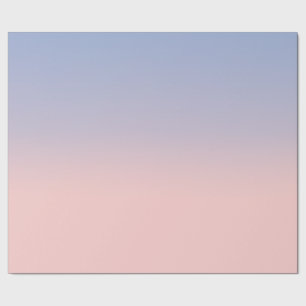 Papel De Presente Pastel Rosa e Sky Blue ombre