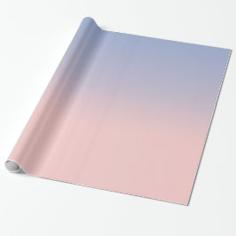 Papel De Presente Pastel Rosa e Sky Blue ombre