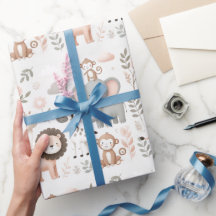 Pastel Safari Kids Wrappaper