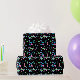 Papel De Presente Pastel Splatter Confetti Impressão