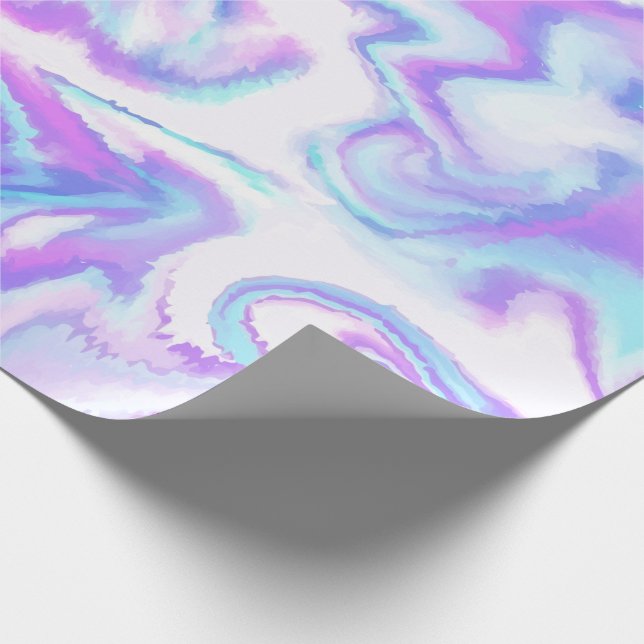 Papel De Presente Pastel Swirl Tie Dye (Ponta)