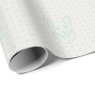 Papel De Presente Pastor Alemão, Construído para Proteger, Nascido p