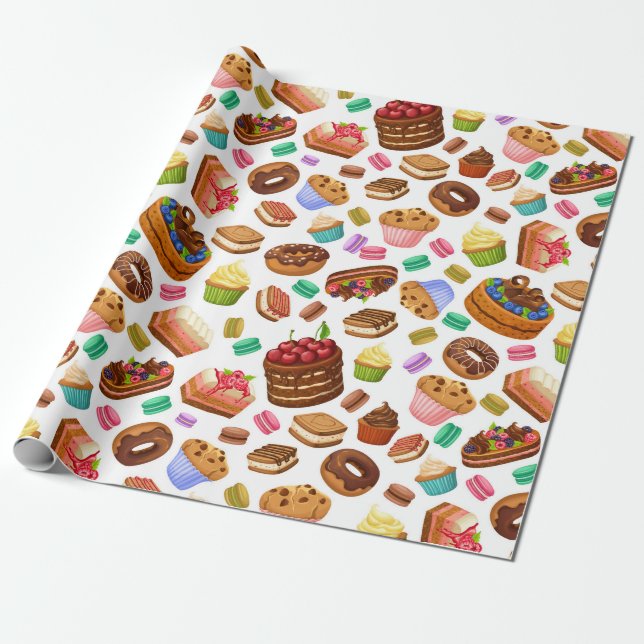 Papel De Presente Pastries (Desenrolado)