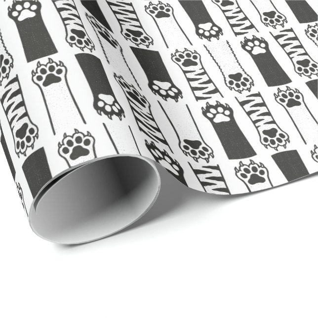 Papel De Presente Patas de Gato (Ponta do rolo)