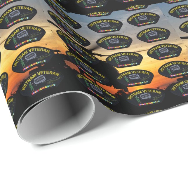 Papel De Presente patch de veteranos de guerra do vietnam nam (Ponta do rolo)