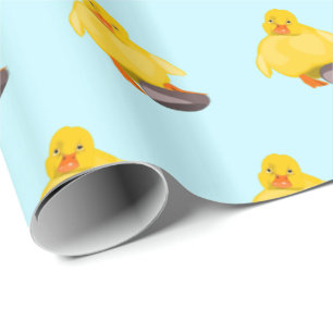 Papel De Presente Pato Amarelo Cugado - Doce - Escolher/Adicionar Co