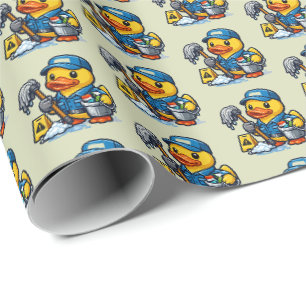 Papel De Presente Pato de Borracha Zelador