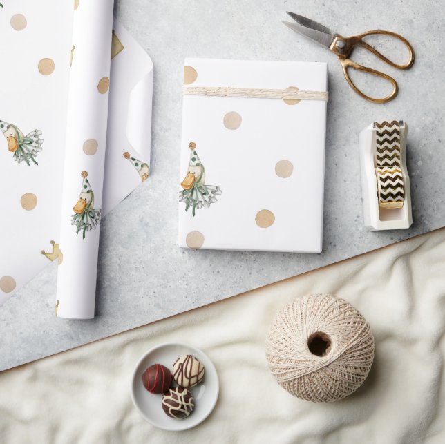 Papel De Presente Pato de Enfermeiro de Boho Escandinavo (Artesanato)