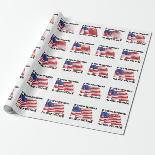Papel De Presente Patriota Americano