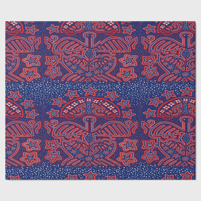 Papel De Presente Patriota Democrático da Águia dos EUA (Barra)