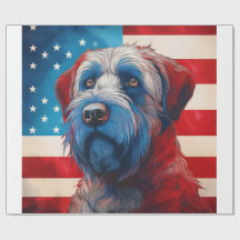 Patriotic Cairn Terrier American Flag