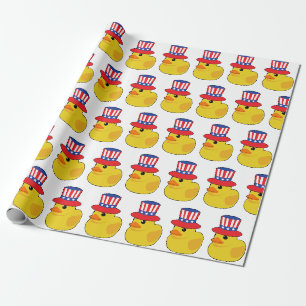 Papel De Presente Patrióticos patos de cruzeiro americanos EUA