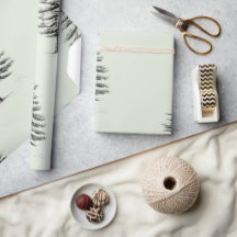 Patrón vintage de árboles negros de Navidad