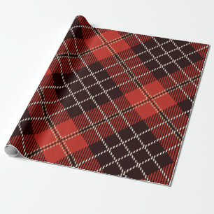 Papel De Presente Patterno Colorfull Scottish Geométrico Vintage