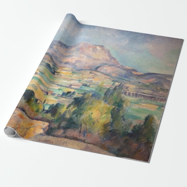 Papel De Presente Paul Cezanne - Mont Sainte-Victoire (Desenrolado)
