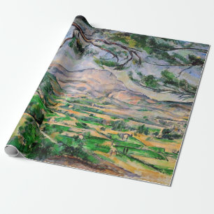Papel De Presente Paul Cezanne - Mont Sainte-Victoire e pinheiro Gra