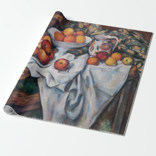 Papel De Presente Paul Cezanne - Natureza Morta, Maçãs e Laranjas