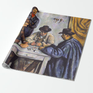Papel De Presente Paul Cezanne - Os Jogadores de Cartas