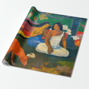 Papel De Presente Paul Gauguin - Árearea / O Cachorro Vermelho