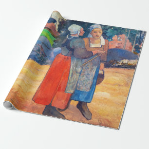 Papel De Presente Paul Gauguin - Camponesas Bretãs