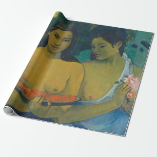Papel De Presente Paul Gauguin - Duas Mulheres Tahitianas