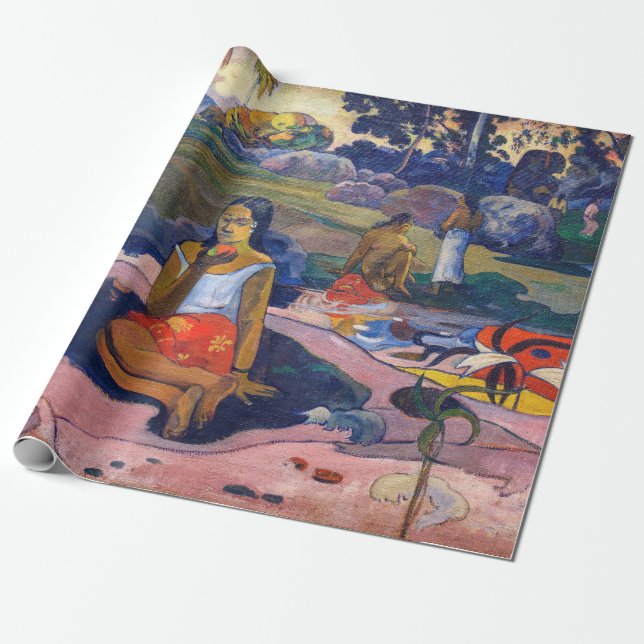 Papel De Presente Paul Gauguin - Fonte Sagrada, Doce Sonho (Desenrolado)